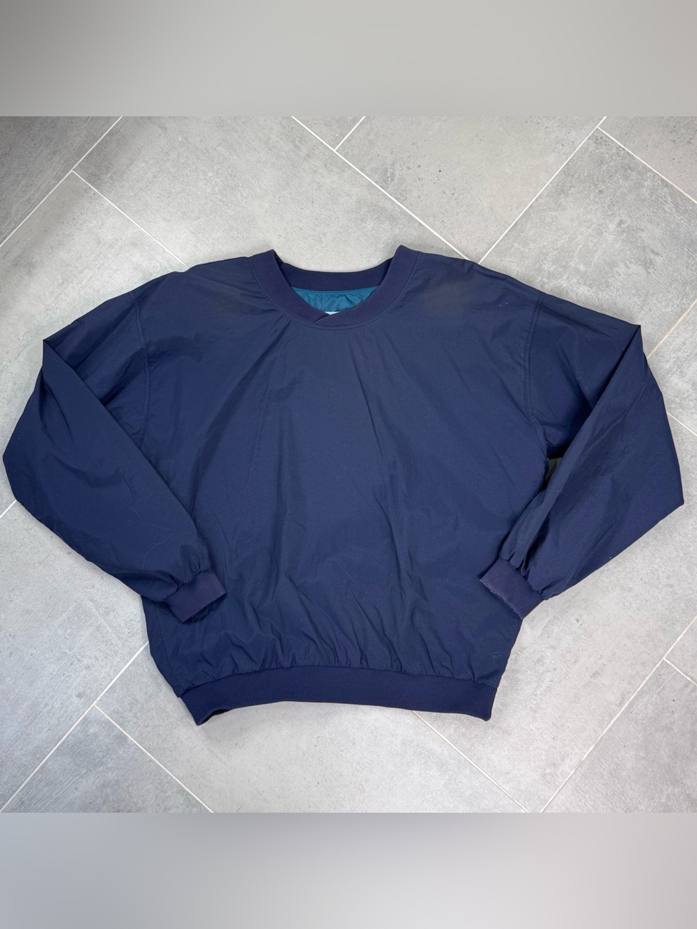 Headwind Sun Mountain Sports Vintage Navy Pullover Windbreaker - Large